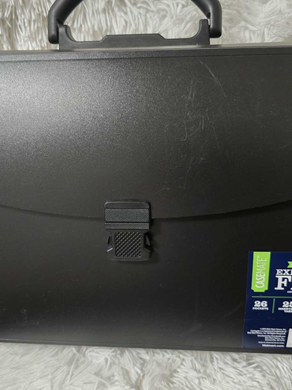 case-mate Black Expandable File Briefcase - Portable Laptop and Document Case